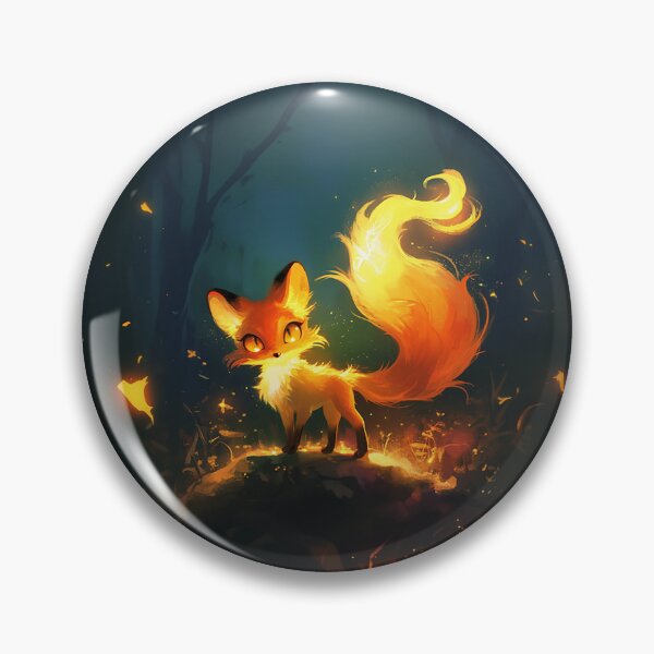 Item preview, Glowing Fire Fox Spirit designed and sold by Christian Weiss.