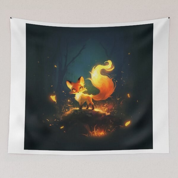 Item preview, Glowing Fire Fox Spirit designed and sold by Christian Weiss.