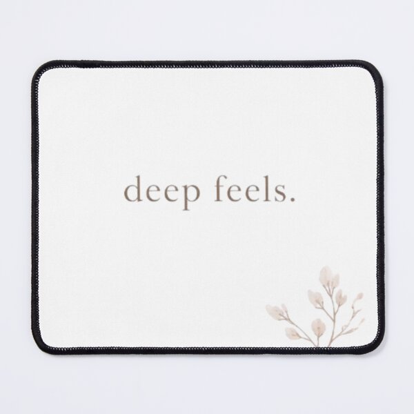 Item preview, Deep Feels Minimal Aesthetic Typography Design designed and sold by Sanika arts .