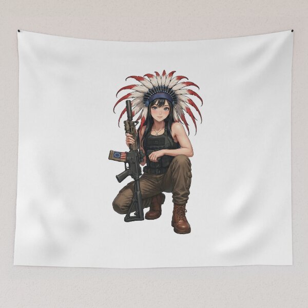 Item preview, Gun of Native American designed and sold by RAWLIFEGRAPHIC.