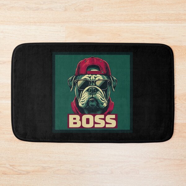 Item preview, Boss Bulldog Streetwear Illustration designed and sold by Bizertart.