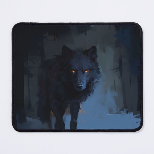 Item preview, Dark Wolf With Glowing Eyes designed and sold by Christian Weiss.