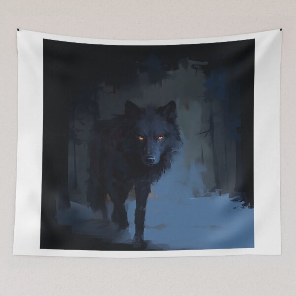 Item preview, Dark Wolf With Glowing Eyes designed and sold by Christian Weiss.
