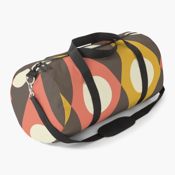 Item preview, Mid Century Circles On Diamonds In mustard And Terracotta On Taupe designed and sold by Yasminepatterns .