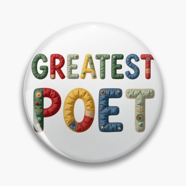 Item preview, GREATEST POET - IN COLORFUL FAUX LETTERING designed and sold by AlexOBrienArt.
