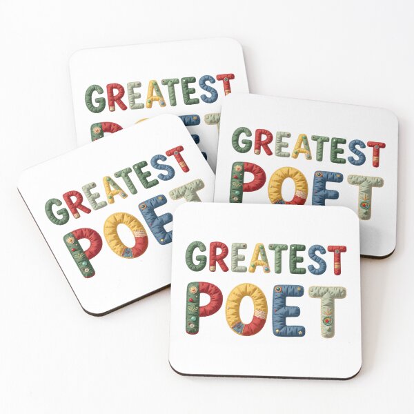 Item preview, GREATEST POET - IN COLORFUL FAUX LETTERING designed and sold by AlexOBrienArt.