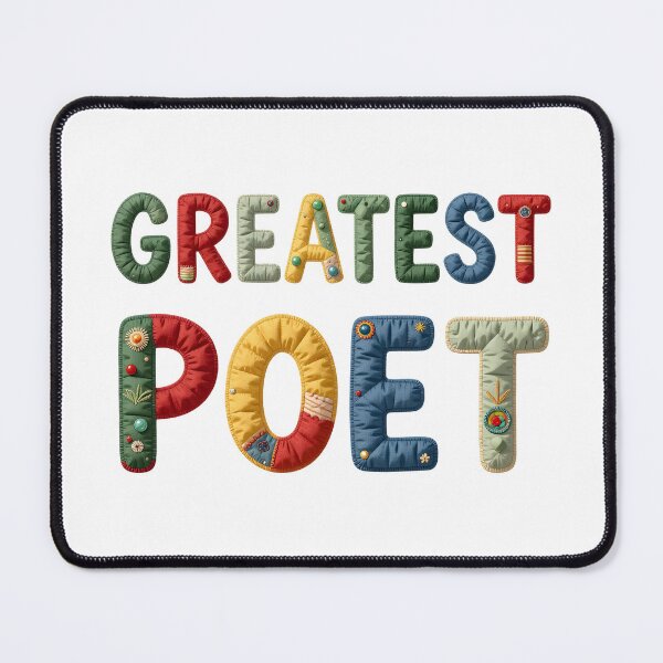 Item preview, GREATEST POET - IN COLORFUL FAUX LETTERING designed and sold by AlexOBrienArt.