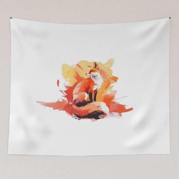 Item preview, Abstract Brush Stroke Fox designed and sold by Christian Weiss.