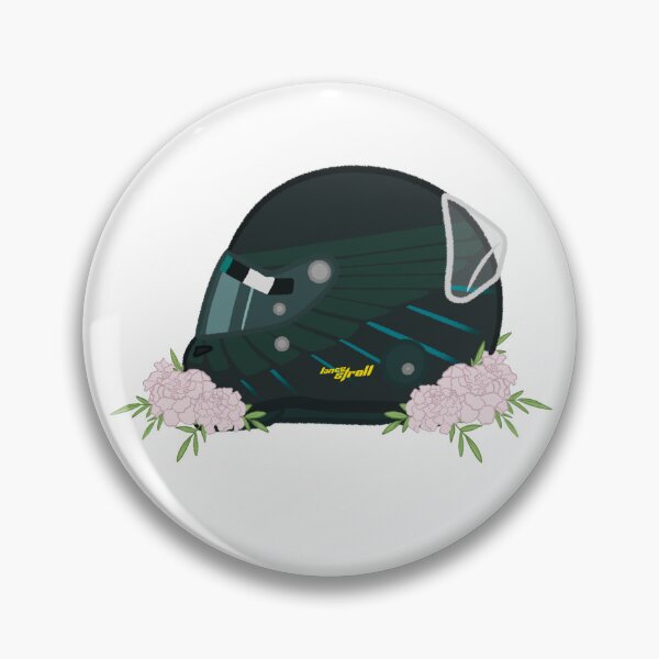 Item preview, Lance Stroll 2026 Helmet With Flowers  designed and sold by OriDraws.