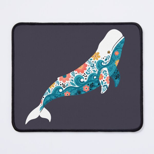 Item preview, Beluga Whale – Scandinavian Folk Art by heidiannemorris © designed and sold by FOLK ART FUSION by heidiannemorris.