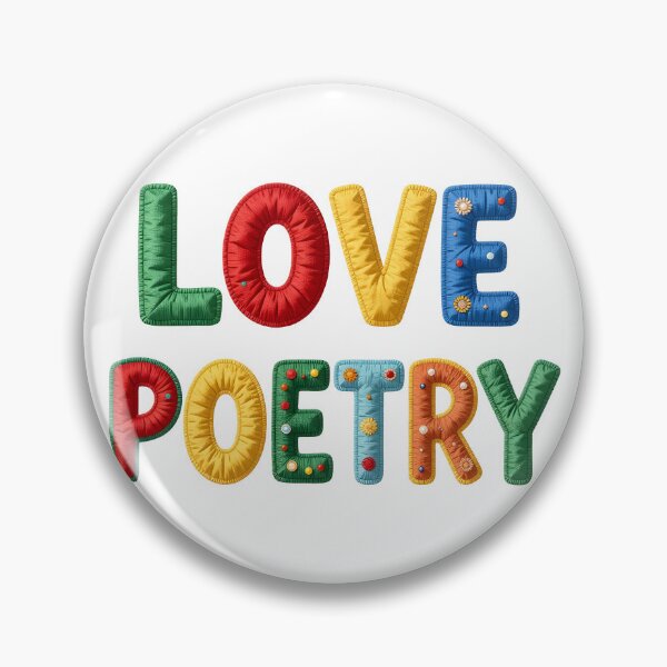 Item preview, LOVE POETRY - IN COLORFUL FAUX LETTERING designed and sold by AlexOBrienArt.