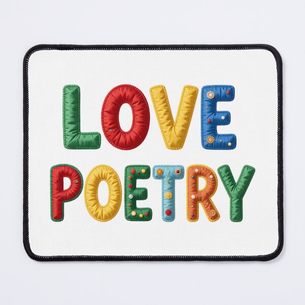 Item preview, LOVE POETRY - IN COLORFUL FAUX LETTERING designed and sold by AlexOBrienArt.