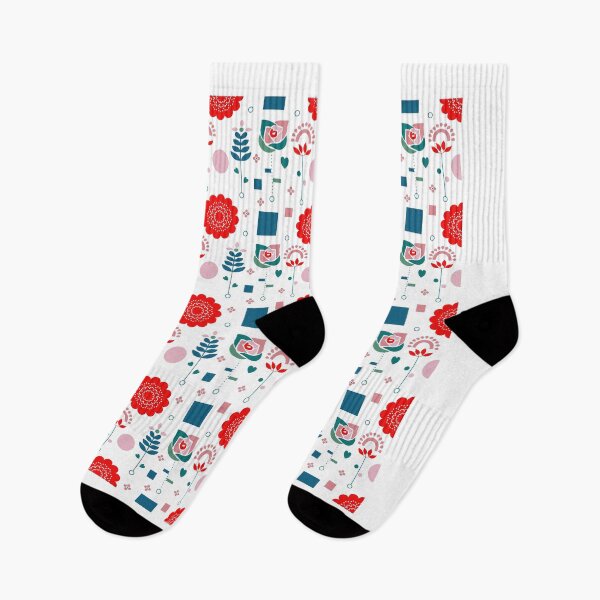 Item preview, seamless pattern of Horizontal Geometric Flower Composition in Minimal Style designed and sold by CreativebyTKK.