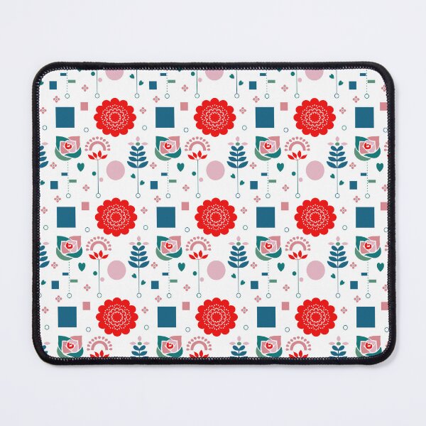 Item preview, seamless pattern of Horizontal Geometric Flower Composition in Minimal Style designed and sold by CreativebyTKK.