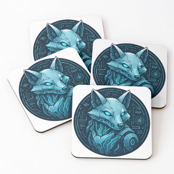 Item preview, Frostbyte Cyber Fox – Techno Xmas Gift Emblem designed and sold by Imaginarium of Chaos falcon88 .