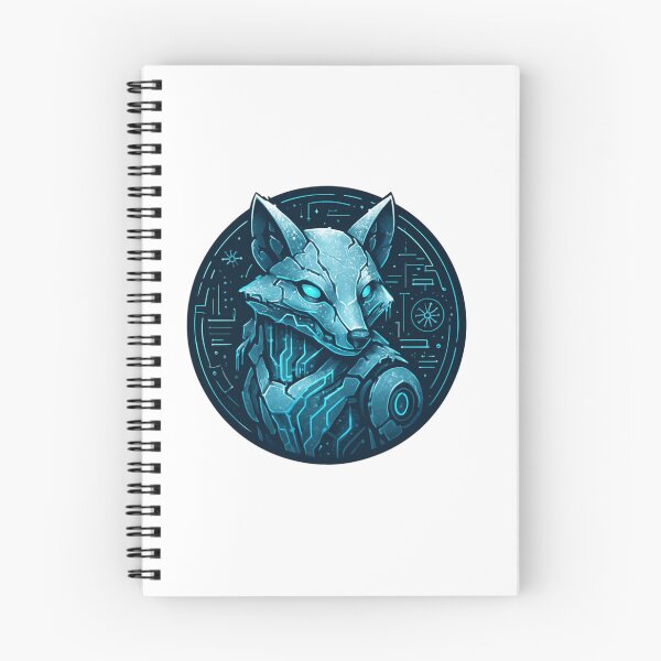 Item preview, Frostbyte Cyber Fox – Techno Xmas Gift Emblem designed and sold by Imaginarium of Chaos falcon88 .
