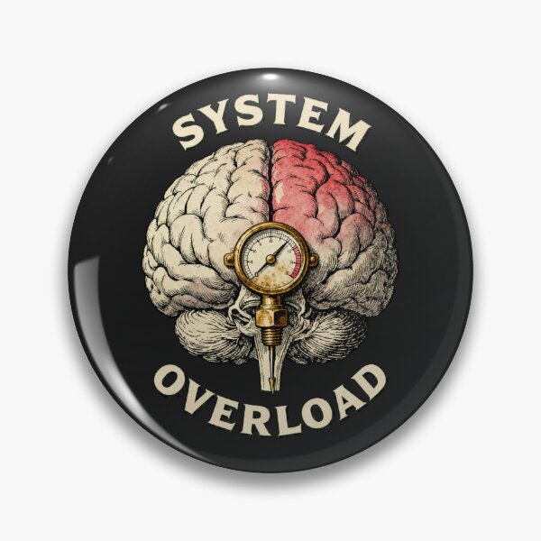 Item preview, System Overload Brain Pressure Gauge | Vintage Anatomy Burnout designed and sold by VENOHA.