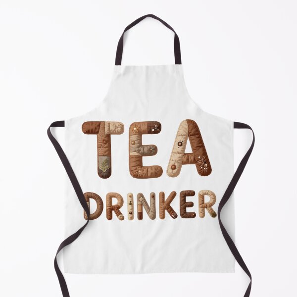 Item preview, TEA DRINKER - IN FAUX LETTERING designed and sold by AlexOBrienArt.