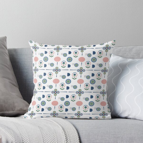 Item preview, seamless pattern of Split Circle Geometric Flower Modern Abstract Print designed and sold by CreativebyTKK.