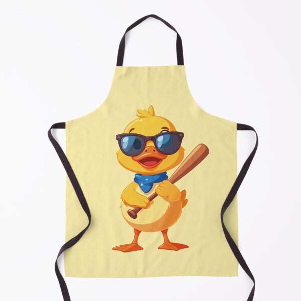 Item preview, Cool Cartoon Duck with Bat – Funny Character Illustration designed and sold by sorryNOTsorry.brand.
