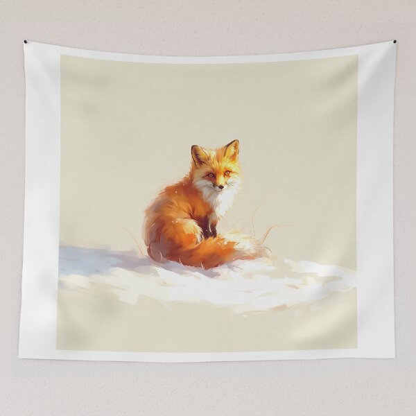 Item preview, Fluffy Red Fox in Snow designed and sold by Christian Weiss.