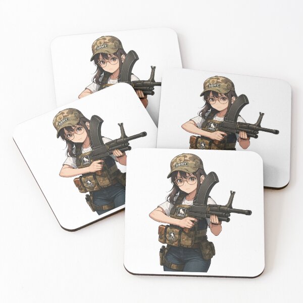 Item preview, Machine Gun Girl designed and sold by RAWLIFEGRAPHIC.