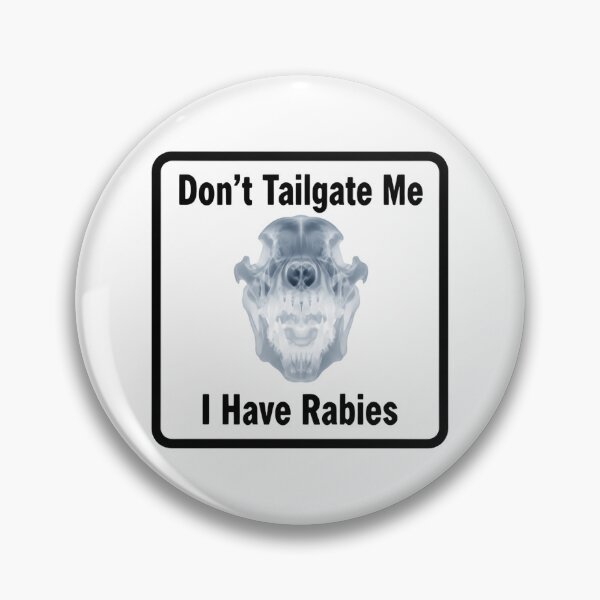 Item preview, Dont Tailgate Me I Have Rabies Fierce Wolf X Ray Face Warning designed and sold by SkeletonsDanger.