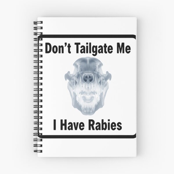 Item preview, Dont Tailgate Me I Have Rabies Fierce Wolf X Ray Face Warning designed and sold by SkeletonsDanger.