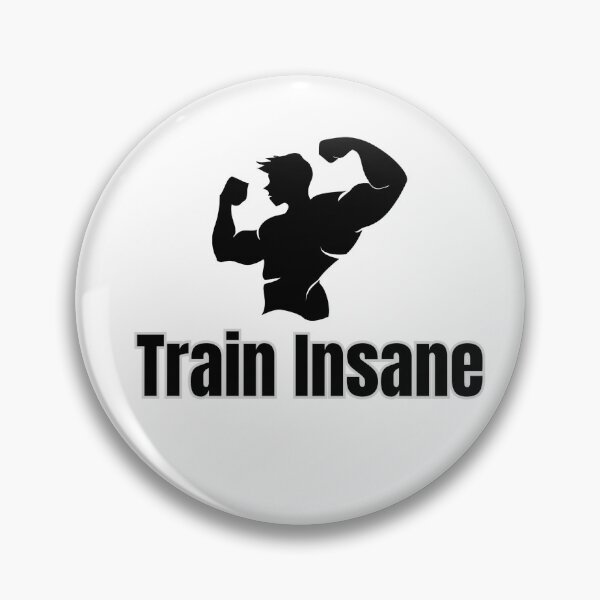 Item preview, Train Insane Gym Motivation Typography Design designed and sold by MS AXIA.