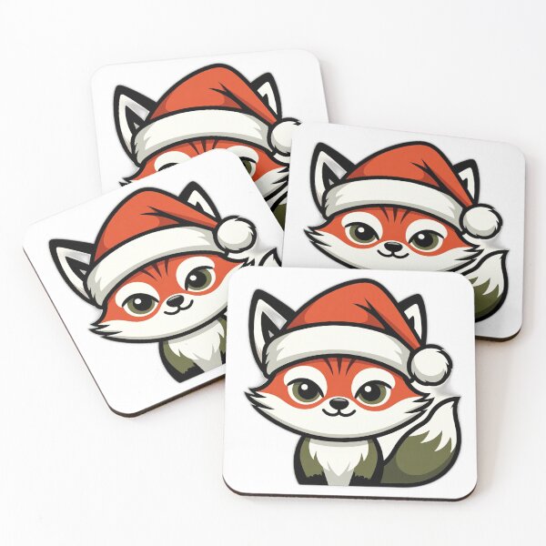 Item preview, Christmas Hat Fox - Festive Foxy designed and sold by ArtOccultist.