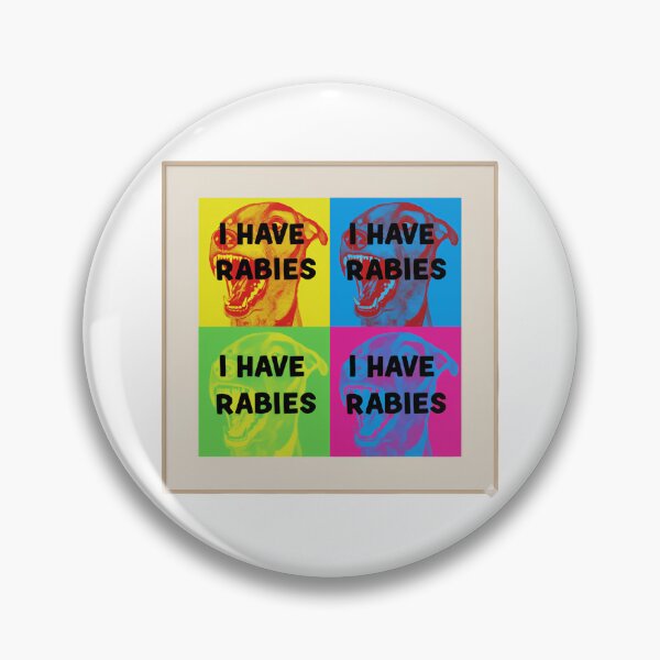 Item preview, Dont Tailgate Me I Have Rabies Pop Art Four Panel Portrait designed and sold by SkeletonsDanger.
