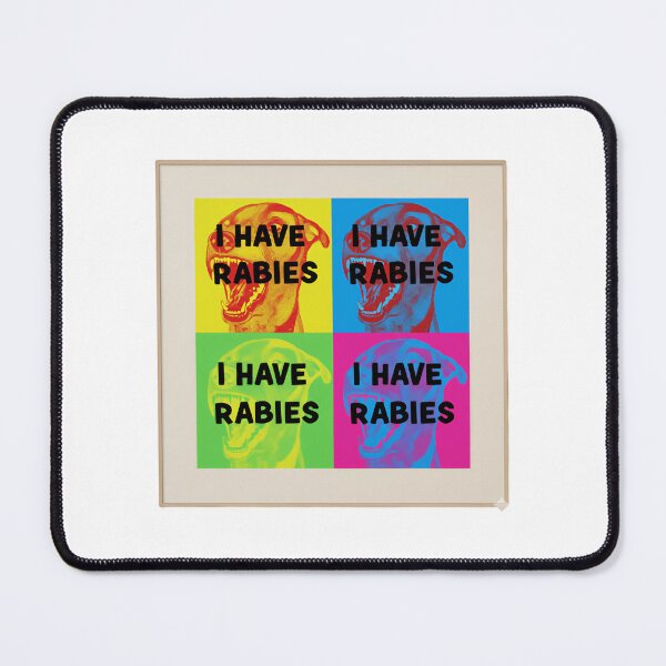 Item preview, Dont Tailgate Me I Have Rabies Pop Art Four Panel Portrait designed and sold by SkeletonsDanger.