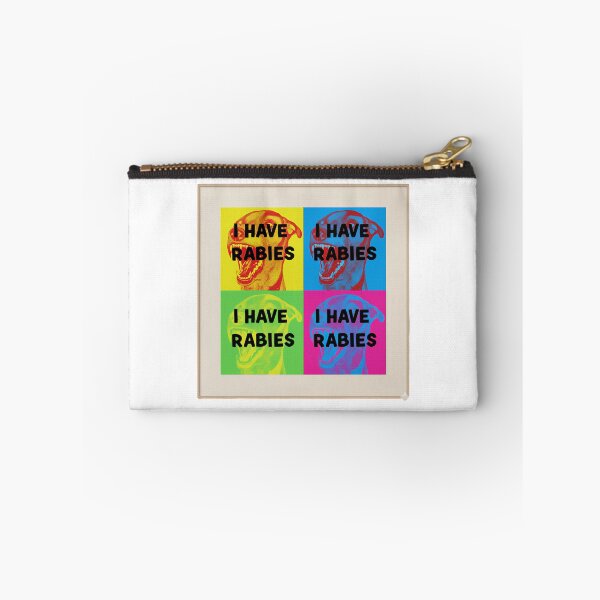 Item preview, Dont Tailgate Me I Have Rabies Pop Art Four Panel Portrait designed and sold by SkeletonsDanger.
