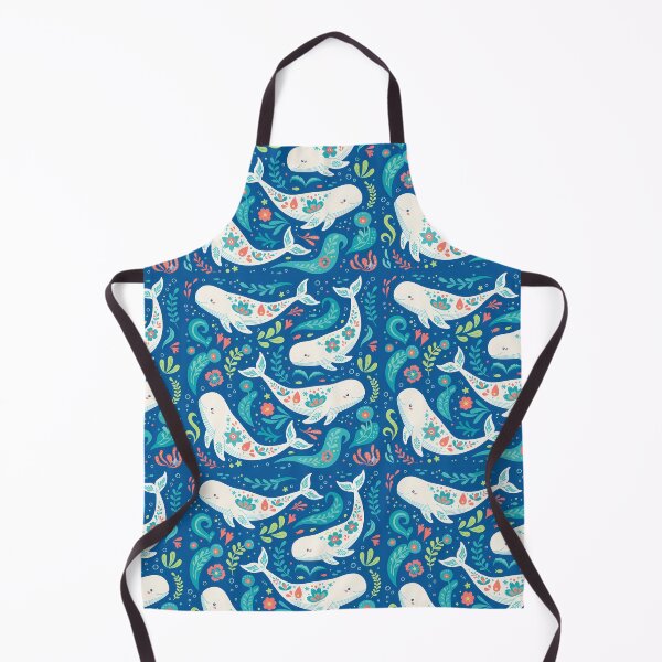 Item preview, Beluga Whale Pattern – Scandinavian Folk Art by heidiannemorris © designed and sold by FOLK ART FUSION by heidiannemorris.