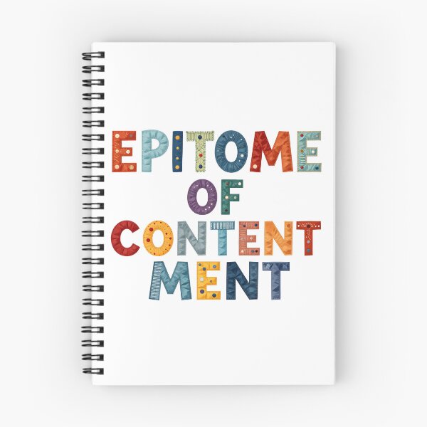 Item preview, EPITOME OF CONTENTMENT - IN FAUX LETTERING designed and sold by AlexOBrienArt.