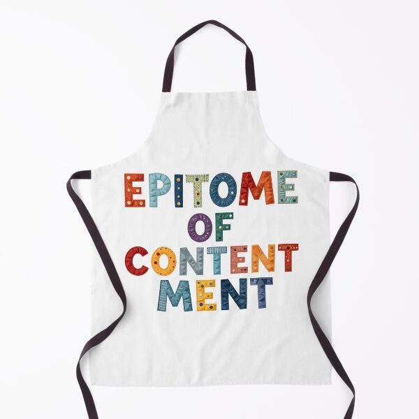 Item preview, EPITOME OF CONTENTMENT - IN FAUX LETTERING designed and sold by AlexOBrienArt.