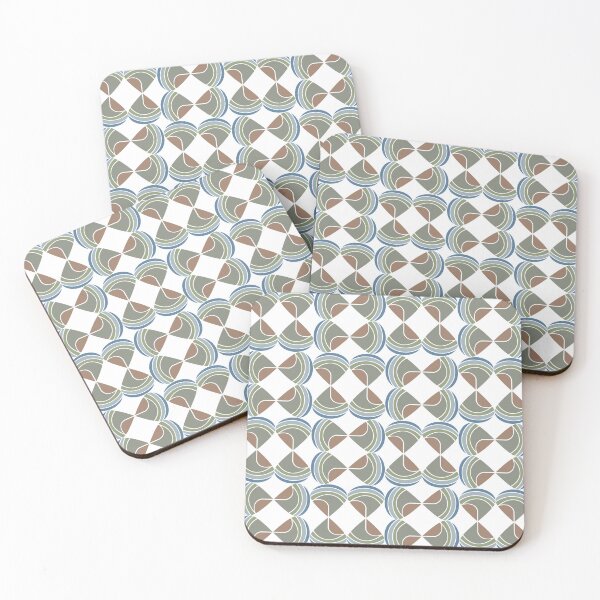 Item preview, Seamless geometric pattern featuring interlocking shapes resembling hourglasses designed and sold by CreativebyTKK.
