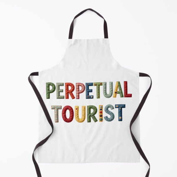 Item preview, PERPETUAL TOURIST - IN COLORFUL FAUX LETTERING designed and sold by AlexOBrienArt.