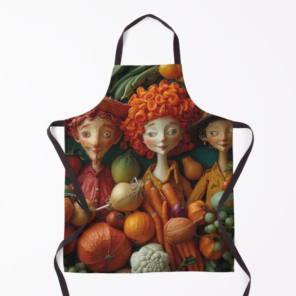 Item preview, Cheerful harvest helpers with fresh fruit and vegetables designed and sold by Mauswohn.