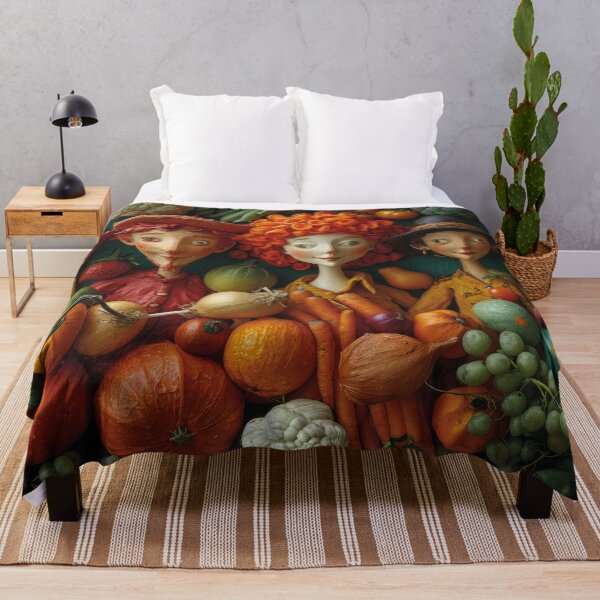 Item preview, Cheerful harvest helpers with fresh fruit and vegetables designed and sold by Mauswohn.