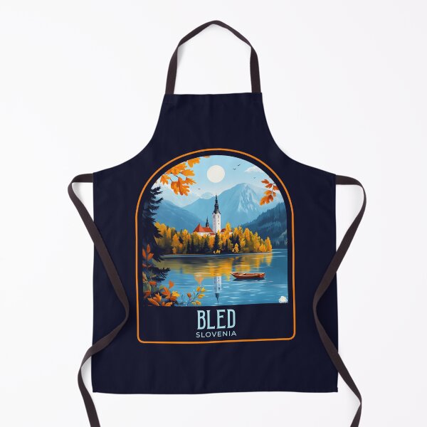 Item preview, Bled Vintage Travel Illustration designed and sold by HomeLivingCo.