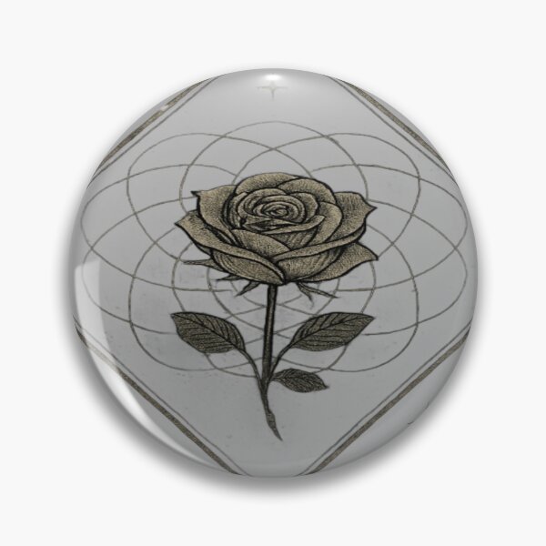 Item preview, Geometric Golden Rose in Diamond Frame designed and sold by Ecosetereos.