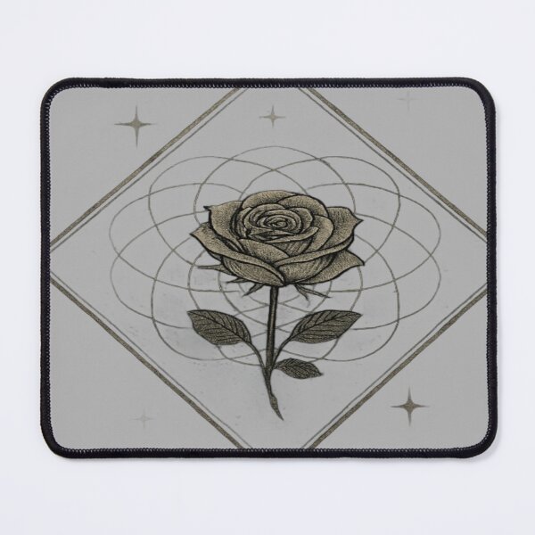Item preview, Geometric Golden Rose in Diamond Frame designed and sold by Ecosetereos.