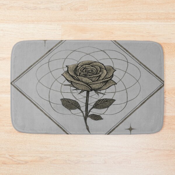 Item preview, Geometric Golden Rose in Diamond Frame designed and sold by Ecosetereos.