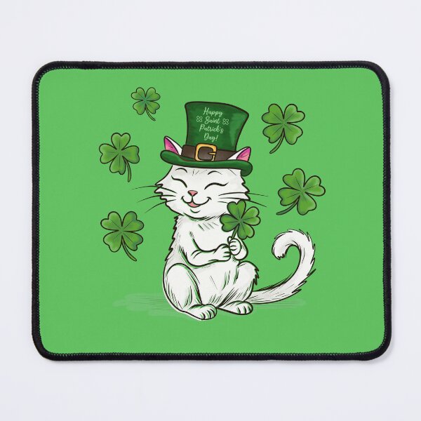 Item preview, Cute Shamrock Kitty designed and sold by SimoesArtistry.