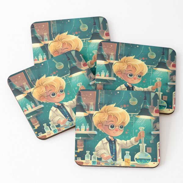 Item preview, Little scientist in the lab during a chemistry experiment designed and sold by Mauswohn.