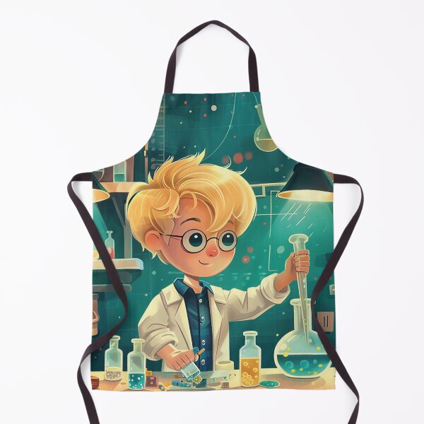 Item preview, Little scientist in the lab during a chemistry experiment designed and sold by Mauswohn.