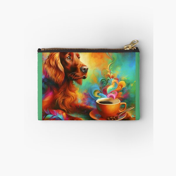 Item preview, Irish Setter Drinking Coffee designed and sold by The Coffee Critters.