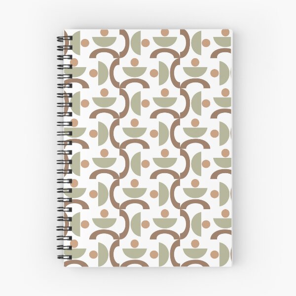 Item preview, Repeating geometric pattern featuring abstract human-like figures. The design alternates between brown and soft green shades  designed and sold by CreativebyTKK.