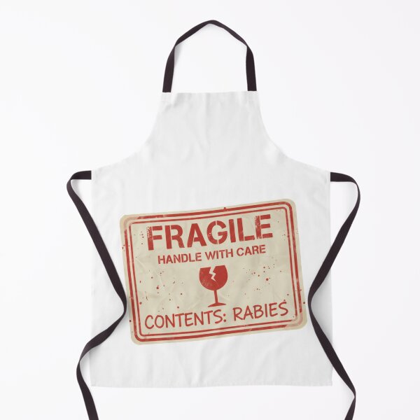 Item preview, Dont Tailgate Me I Have Rabies Fragile Handle With Care Crate Warning designed and sold by SkeletonsDanger.